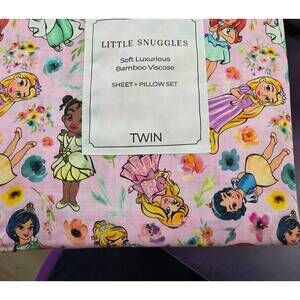 NEW CHARLIES PROJECT girl's little princess bamboo twin sheet set in pink